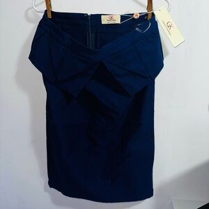 Grace Karin Navy Blue Skirt “Large” NEW